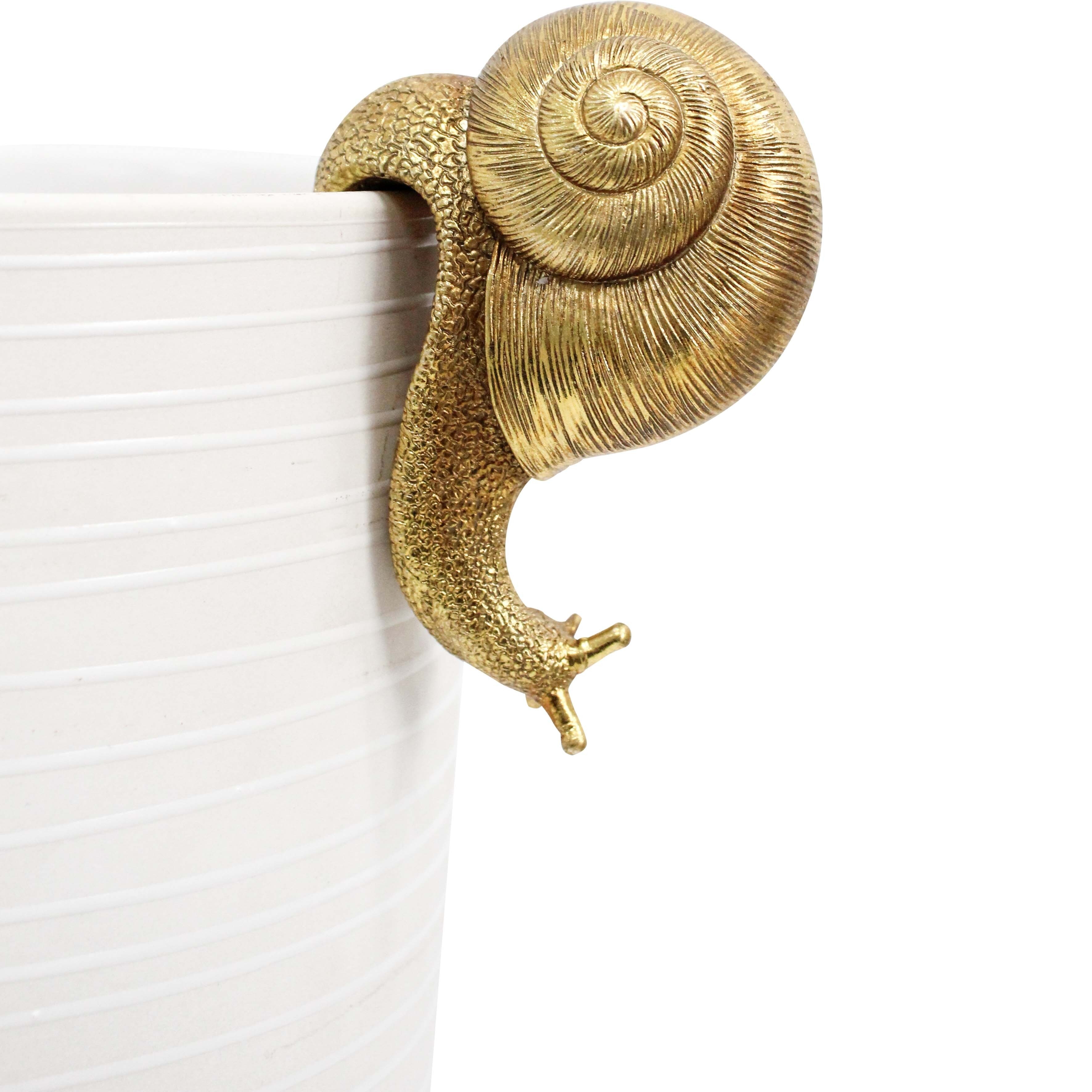 Gold Snail Garden Ornament