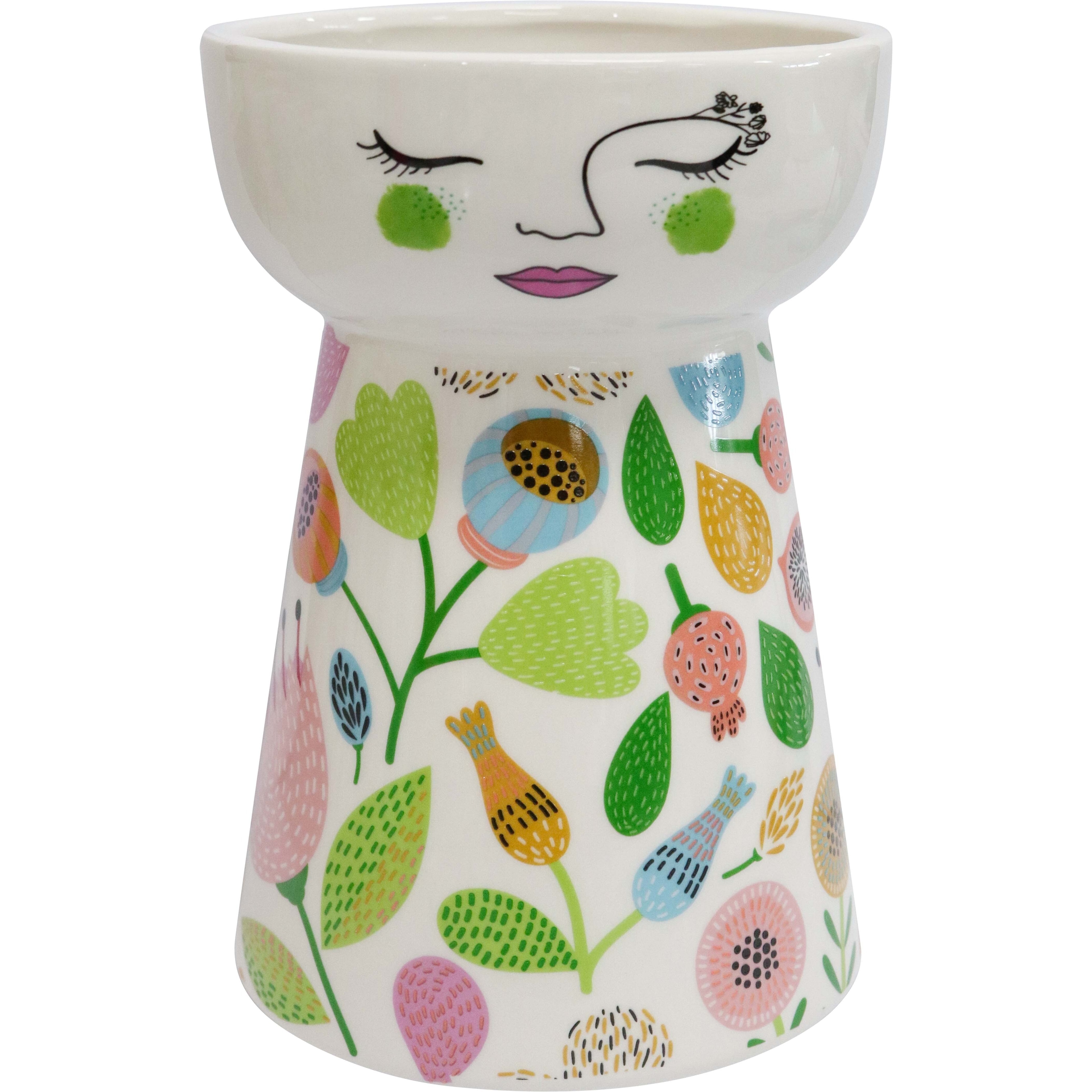 XL Doll Vase Summertime 
14.5 x 14.5x21cm