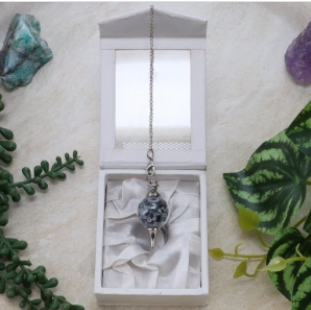 Sephoroton Pendulum Fluorite & Black Tourmaline